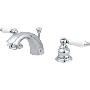 Kingston Brass KB952PL Victorian Mini-Widespread Bathroom Faucet, Polished Brass