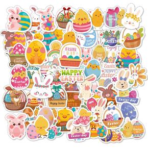 120 PCS ملصقات عيد الفصح للأطفال - ملصقات بيض الأرنب السائبة الحرف اليدوية للأساسيات الأساسية ومواد الحشو البيض ، وأنشطة ألعاب عيد الفصح ، تفضل الحفلات.