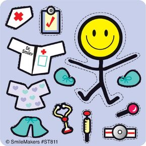 SmileMakers Make-Your-Own Medical Smiley Stickers - 100 Per Pack