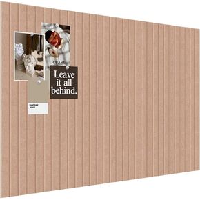 بديل اللوحة الإبل Found Poard عن Cork Board - شرائح الألواح لديكور المكاتب ، البلاط المحسوس ، منظم دبوس الدفع - قطعة واحدة 23 "x31" (رمادي فاتح)