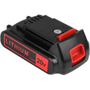 KINGTIANLE 2packs Replace Battery for Black and Decker 20v Max 2500mAh,LBXR20 Replacement Battery LB20 LBX20 LBX4020 Extended Run Time Cordless Power Tools Series