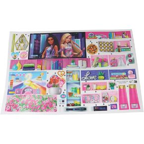 قطع الغيار لباربي دمية Dreamhouse Doll House Playset HMX10 - مجموعة من الملصقات البديلة - الملصقات