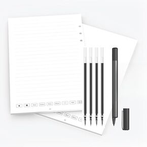 Newyes Digital Notebook Pages + 4pcs pen rewill for Syncpen 4 ، A5 Notebook Inside Inside Paper