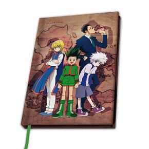 Abystyle Hunter X Hunter Group Group Group Book 8.5 "× 6.1" مع 180 صفحة مبطنة تتميز بمنتج مكتب الهدايا الثابت