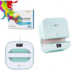 HTVRONT Tumbler Heat Machine + 10 "X10" Machine Heat Press + 150 SHOETS SUBLIMATION PAPER