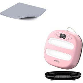 Calogy 10 * 10 inches Heat Press Machine and 16 * 20 inches Heat Press Mat Kit