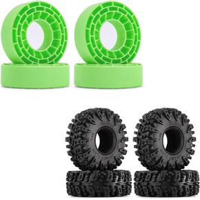 إدراج مطاط السيليكون لاينورا وإطارات 1.0 ل TRX4M AX24 SCX24 FCX24 1/18 1/24 RC CRAWLER CAR