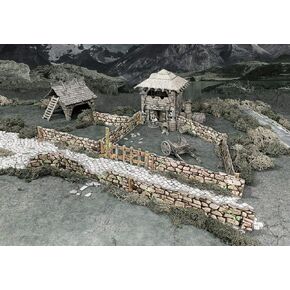 أنظمة المعركة الجدران الحجرية التضاريس الخيالية - 28-35mm DND D&D RPG Wargames Historical/Fantasy Card