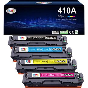 410A استبدال خرطوشة الحبر لـ HP 410A TONER لـ HP COLOR PRO MFP M477FNW ، M477FDW M452DN LASER PRO M477 M452 （Black ، Cyan ، Magenta ، Yellow））