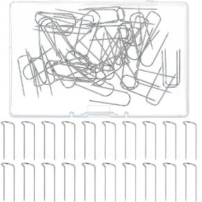 Thinp 50 PCS u على شكل شوكة دبابيس للخياطة ، والخياطة الفولاذ المقاوم للصدأ دبابيس دبابيس الزهور دبابيس حظر مزدوجة دبابيس دبابيس الخياطة على شكل حرف U-pins متعددة الأغراض لصنع المجوهرات الخياطة DIY