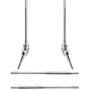 4pcs treehobby الصلب الأمامي والخلفي محرك محرك محرك المجموعة CVD مجموعة متوافقة مع 1/10 محوري SCX10 II 90046 90047 RC CAR (أسود)