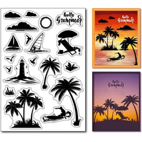 Arbuya silhouette tree tree clear clear for card incours