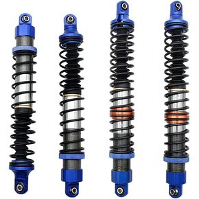 طقم الصدمات الأمامية والخلفية من الألومنيوم صدمات زرقاء مملوءة بالزيت لمدة 1/5 RC Car HPI Baja 5B SS 5T 5SC RC Parts