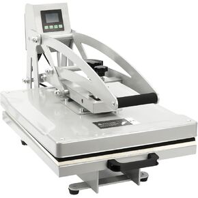 آلة الضغط الحرارية المفتوحة التلقائية مع قاعدة شريحة 16 "x20" Clamshell Heat Press 1600W طابعة تسامي رقمية لأكياس القمصان t منصات الماوس أكثر ، آلة نقل الحرارة لأعمال الهدايا