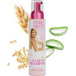 Paris Hilton Pet Iconic Sweet Pea & Vanilla Scent No-Rinse Dog Shampoo, Waterless Dog Wash, Hypoallergenic, 280ml – Quick Clean for Dogs, Easy Grooming, No Rinse Needed