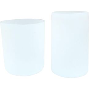 Hitefu 4 PCS Cylinder Candle Molds ، قوالب الصب الدعائية للسيليكون للراتنج المصبوب ، صنع الصابون ، عينة من الزهور و Clay Craft (3/4/5/6 سم)