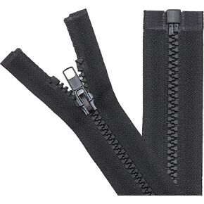 Dikaafu 2pcs #5 Qualating Stacks Studs for Shiping Coats stack studn stud studs black مقولبة السوستة البلاستيكية السوستة (US-Zipper-B-2-6)