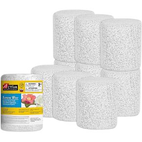 Activa Supreme Wrap-The Premium Art and Craft Models و Casting and Sculpture-8'x15 '10 Rolls Plaster Cloth و 8 "X15' 10 Pack و White