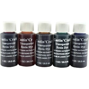 Castin 'Craft 1 Oz مجموعة صبغة شفافة من 5