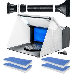 Master Airbrush Fluged Airbrush Bray Booth & 4 Filters