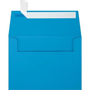 LUXPaper A6 Invitation Envelopes | Peel & Press | 4 3/4" x 6 1/2" | Pool Blue | 80lb. Text | 50 Qty