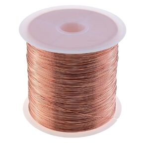 28 Gauge Bare Copper Wire 328FT/0.3mm Pure Copper Jewellery Beading Wire Soft Metal Plant Stem Tie for Jewellery Crafts
