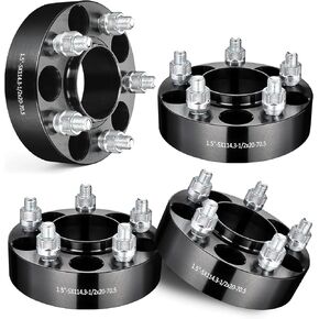 EVIL ENERGY 5x4.5 Wheel Spacers 2 inch Compatible for Ford Ranger 1983-2012, 5x114.3 mm Hubcentric with Lip 5 lugs 70.5 mm Hub Bore 1/2x20 Studs Black in Kuwait