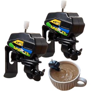 Boat Motor Coffee Stirrer,Clockwork Motor Coffee Cup Stirrer Fishing and Boating Enthusiasts Prank Gift Father's Day Gift(2Pcs)