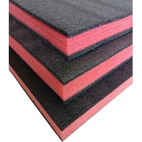 أدوات مربع منظم 16x12x2 بوصة ، إدراج رغوة مربع الأدوات ، رغوة الظل ، مجموعة بطانة الأدوات السميكة الدرج (3 حزمة)