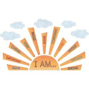 Teacher Created Resources Moving Mountains Road Trip Sun Positive Affirmations Bulletin Board (TCR9223)