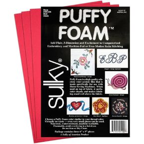 Sulky of America Puffy 6x9 Red Foam ، 6 "by 9"
