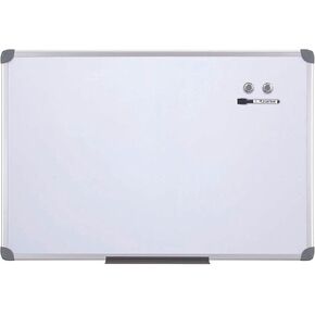 Quartet Whiteboard, Dry Erase Board, Magnetic, 2' x 3' White Board, Includes One Quartet Dry Erase Marker & Marker Tray, Euro Style Aluminum Frame (UKTE2436-ECR)