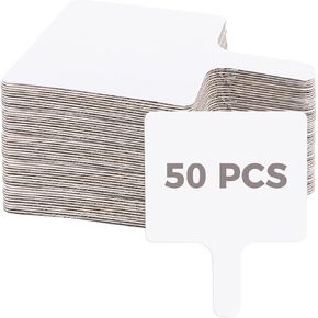 50 Pieces Dry Erase Answer Paddles, 8 x 10 Inch Handheld White Board, Double Sided Mini White Boards Dry Erase Signs uction Paddles