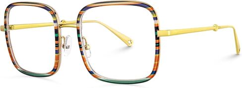 نظارات فوغلام كبيرة الحجم لحجب الضوء الأزرق المربع للنساء مضادة لإجهاد العين بالأشعة فوق البنفسجية، نظارات الكمبيوتر Jace in Kuwait