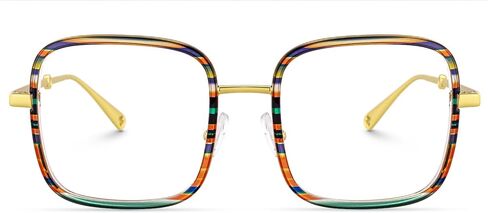 نظارات فوغلام كبيرة الحجم لحجب الضوء الأزرق المربع للنساء مضادة لإجهاد العين بالأشعة فوق البنفسجية، نظارات الكمبيوتر Jace in Kuwait