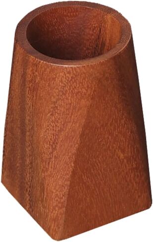 Walnut Wooden Pencil Holder Cup for Desk Natural Wood Pen Holder Stand for Office Home (Square) in Kuwait