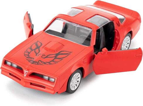1:36 Pontiac Firebird Trans Am Toy Car و Diecast Pull Back Model و Doors Open و Collection Kids Toy Fever in Kuwait