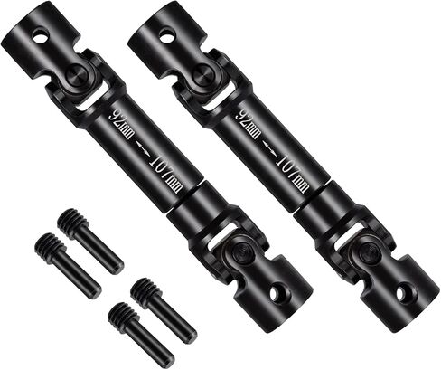 Steel Front&Rear Drive Shaft Set 92-107mm 2Pcs for Axial SCX6 Upgrade Jeep Wrangler Trail Honcho 1/6 RC Crawler Car in Saudi Arabia
