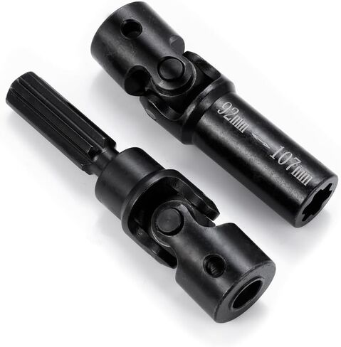 Steel Front&Rear Drive Shaft Set 92-107mm 2Pcs for Axial SCX6 Upgrade Jeep Wrangler Trail Honcho 1/6 RC Crawler Car in Saudi Arabia