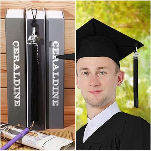 BronaGrand 70pcs Graduation Cap Charm Pendants Alloy Graduate Hanging Charm with Diploma Pendant Graduation Charms for DIY Jewelry Bracelet Necklace Making and Crafting in Saudi Arabia