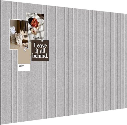 Camel Felt Board Alternative to Cork Board - Panel Strips for Office Decor, Felt Tiles, Push Pin Organizer - 1 Piece 23"x31" (Light Grey) in Saudi Arabia
