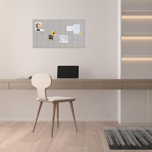 Camel Felt Board Alternative to Cork Board - Panel Strips for Office Decor, Felt Tiles, Push Pin Organizer - 1 Piece 23"x31" (Light Grey) in Saudi Arabia