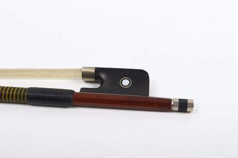 Braided Carbon Fiber Viola Bow 4/4 Ebony Frog with Natural Bow Hair Fleur de lis Inlay Well Balance Light in Kuwait