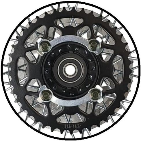 14" Rear Wheel Rim Tire Assembly For Dirt Pit Bike Trail 90/100-14 Rear Wheel Rim Tire Fits 125/140/150/160cc Pit Dirt Bike KLX65 Apollo Includes Brake Rotor and Sprocket in Kuwait