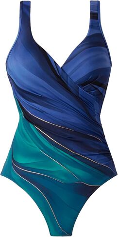 ملابس السباحة النسائية Miraclesuit عبارة عن حمالة صدر ملفوفة للتحكم في البطن قطعة واحدة in Kuwait