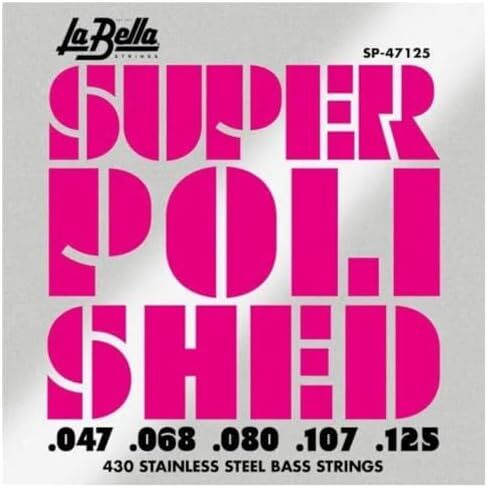 La Bella SP-47107 Super Polished Stainless Steel Bass Strings in Saudi Arabia