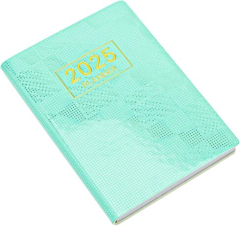 Mogoostry 2025 Pocket Planner Mini Weekly Planner 3 "× 4" Starlight Black Leather 2025 Pocket Notepad Daily Calendar Plannner in Kuwait