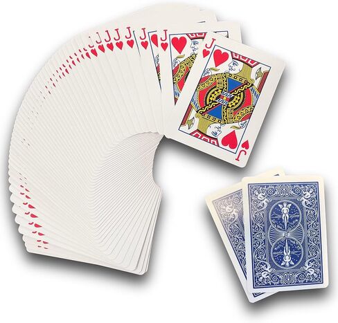 Ted's Sterling Magic Bicycle One Way Force Deck Trick Kit with Bonus Short Cards, Blue Back Hearts (Queen) in Kuwait