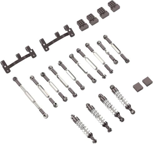 HAPIDIVIDA RC CAR UPGRADE KIT ، ترقية قطع الغيار صدمات سبيكة الألومنيوم APSORBER RC CARS ROD KIT لـ WPL C24 C14 C14K C24K RC CAR (OF) in Kuwait