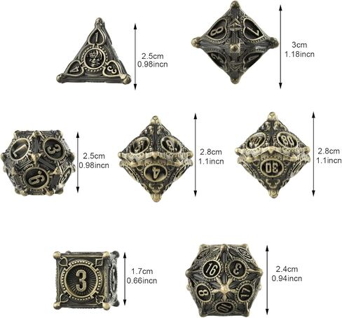 Surpass Metal dice Set DND dice Set for Dungeons and Dragons Polyhedral MTG dice Role Playing in Saudi Arabia